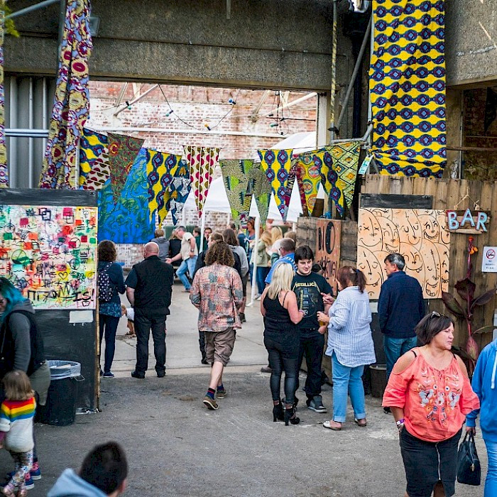 Image: Indoor market at Haverhub. Photo courtesy of Haverhub CIC.